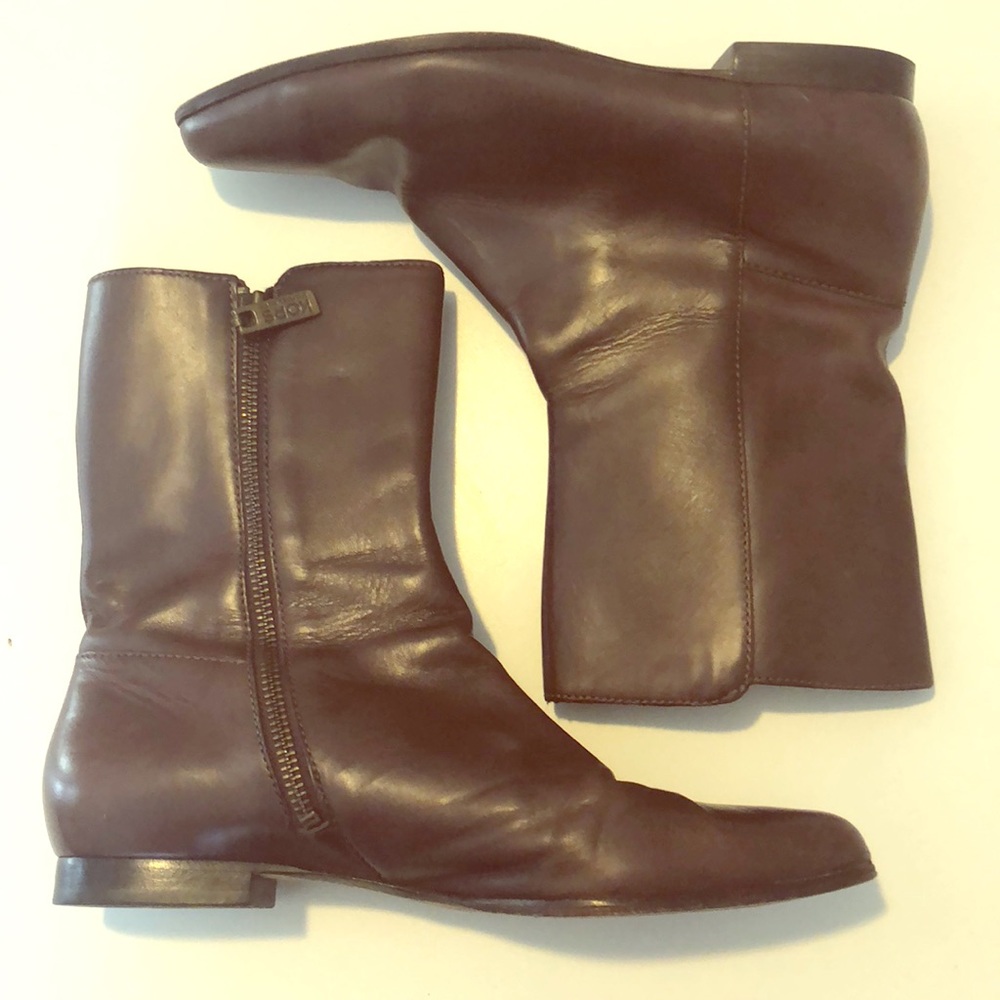 Michael Kors Brown Leather Ankle Boots